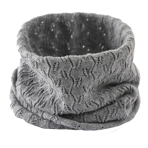 Men's summer scarf neck thin summer air-conditioned room cold protection neck scarf women's cotton sun protection pullover knitted versatile fog blue