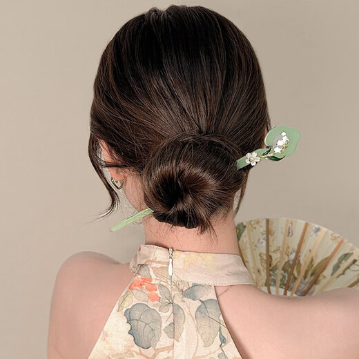 Flying flower plate hairpin, ancient style hairpin, step shake hairpin, modern daily wear cheongsam, Hanfu hairpin, hairpin, birthday gift, blue 2 pieces, 1 piece set