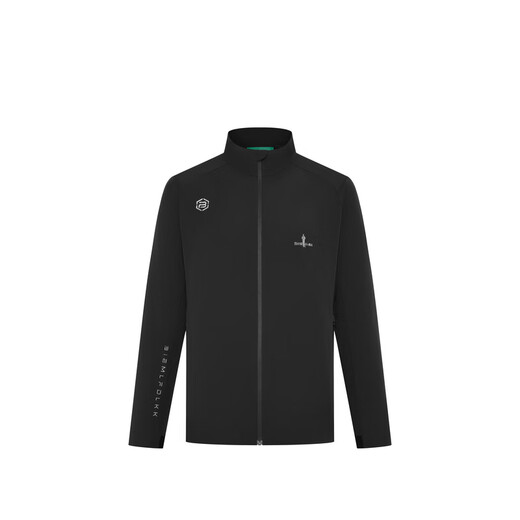 Biyinlefen Autumn Men's Fashion Top Casual Versatile Outdoor Sports Windproof Comfortable Antistatic Stand Collar Jacket Men 07 Black L