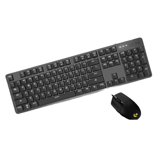 罗技（Logitech）K845机械键盘械键轴有线机械键盘电竞游戏T台式外接笔记本电脑 104键全尺寸单光商用款G102套装 K845-龙华轴-茶轴+G502主宰