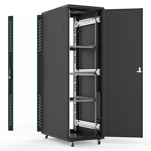 Totem Cabinet 42U Server Cabinet Network Switch Weak Current Monitoring Cabinet G2.6042 Black