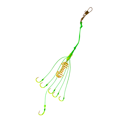 Yinglong Explosive Hook Anti-hanging Bottom Fluorescent Fish Hook Iseni Spring Fishing Hook Barbed Set Sea Rod Throwing Rod Explosive Bait Fishing Gear Accessories Fishing Supplies Fluorescent Color Fluorescent Hook No. 7 (4 pieces in a box)