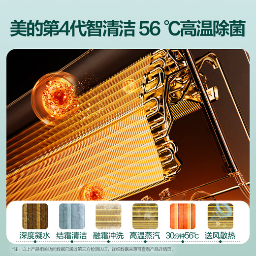 美的（Midea）大1.5匹 静新风 超一级能效 变频 节能节电 空调挂机 健康风新风国家补贴 KFR-35GW/N8XF1-1定制版