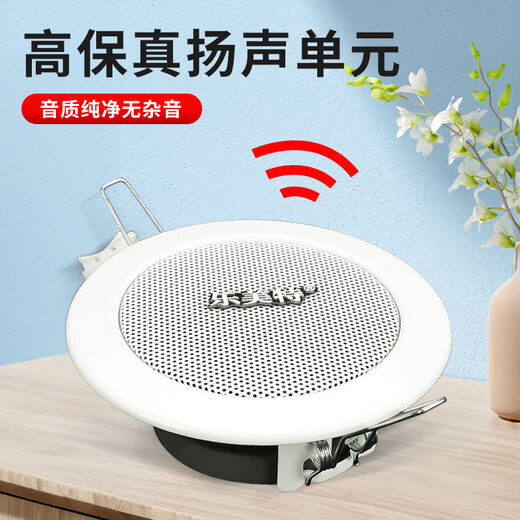 
Lemet ceiling speaker ceiling speaker campus public broadcast system speaker embedded supermarket conference background music hotel ceiling amplifier set TS-301 fixed pressure speaker 3 inch opening 85mm