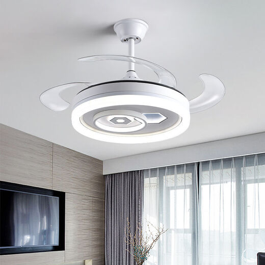 Shaoguan 2024 Nouveau ventilateur Light chambre principale chambre principale ventilateur de plafond invisible lumière ménage moderne ménage intégré de plafond de ventilateur