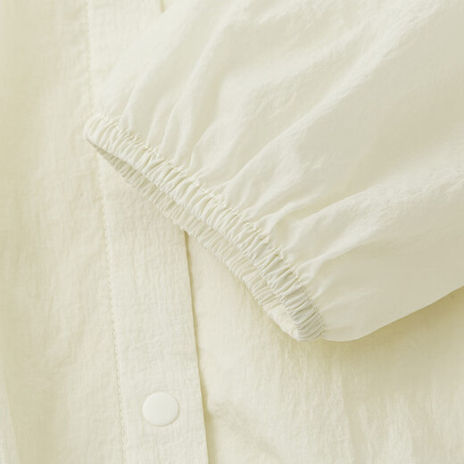 Mini Balabala summer new lightweight sun protection jacket for boys and girls, soft and breathable children's sun protection jacket UPF40+ milk white 10501 100 cm