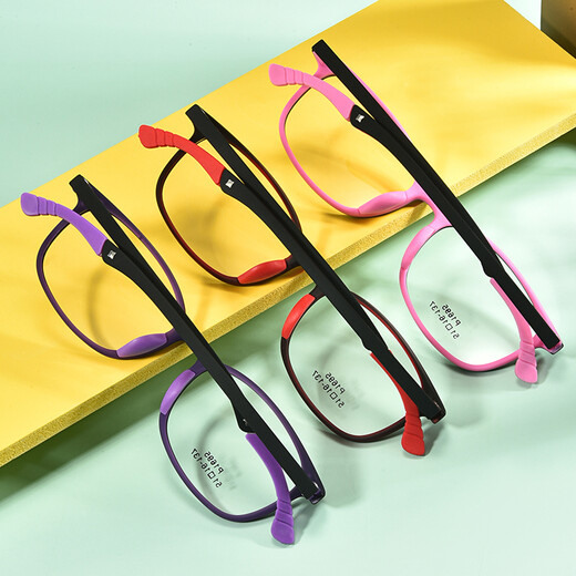 Phil Watanabe Ultralight Tr90 Silicone Sports Anti-Slip Hook Lunes Cadre pour les adolescents, hommes et femmes, grands enfants, lunettes 1695 Lunettes 1695 Black C1 Single Cadre sans objectif