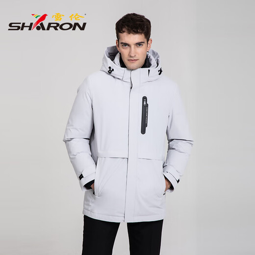 
Sherlock goose down jacket for men's mid-length autumn and winter can be removed in the inner liner for business and leisure 12610 Modern black 4XL
