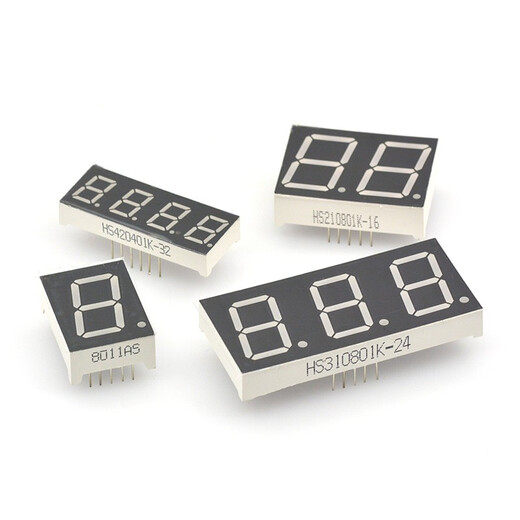 TaoTimeClub digital tube 0.4 inch 0.8 inch 2/3/4 digit common cathode/common anode red highlight digital display tube clock 0.8 inch 1 digit common anode