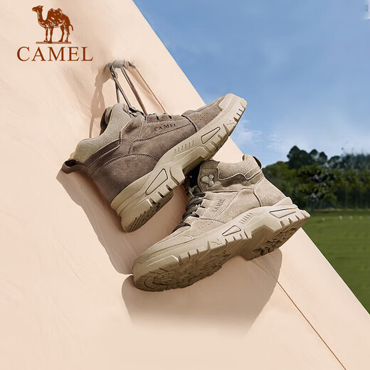 Camel (CAMEL) men's Martin boots outdoor versatile sports and leisure retro work shoes GE12235362 Deep Sand 42