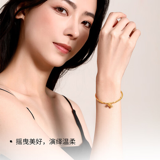 Mengjinyuan S925 silver bracelet silver bracelet bamboo silver bracelet lily of the valley flower bracelet birthday gift for women B style bracelet - about 4.8g