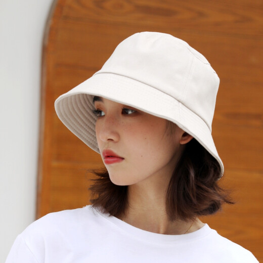 
Chenghu snail fisherman hat women's sun protection trend Japanese sun hat double-sided large hat sun hat versatile pot hat summer hat beige fisherman hat