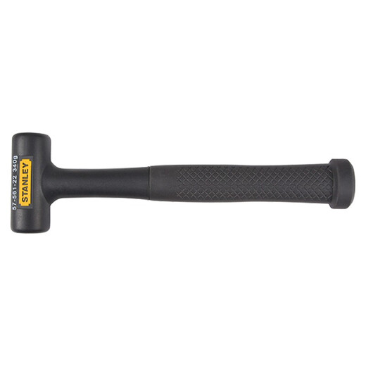 STANLEY (STANLEY) elastic rubber hammer, steel handle shock-proof hammer, floor tile installation hammer, rubber hammer, leather hammer, black 45oz (1276g)57-564-22