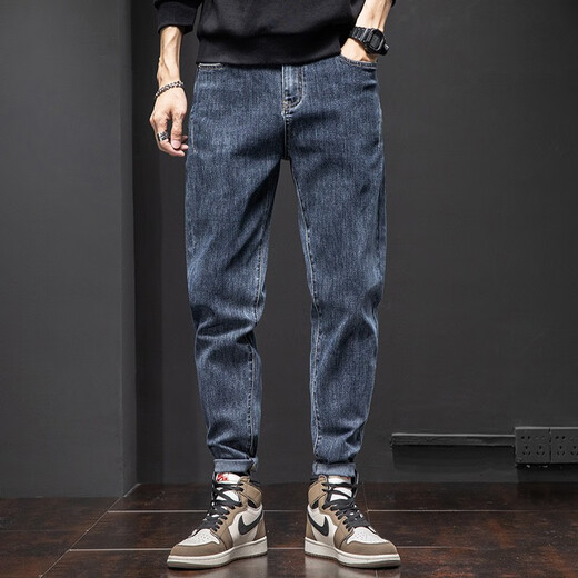 Charluoel Jeans Spring and Automne Pantalon Pantalon nouveau Pantalon Straight Men's Pantal