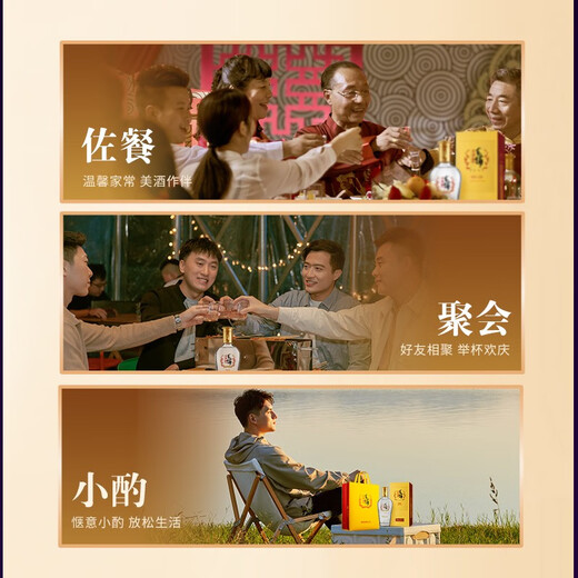 Jin brand Maopu tartary buckwheat wine golden buckwheat aged buckwheat flavor 42 degrees 500ml gift box assembled wine 42 degrees 500mL 6 bottles