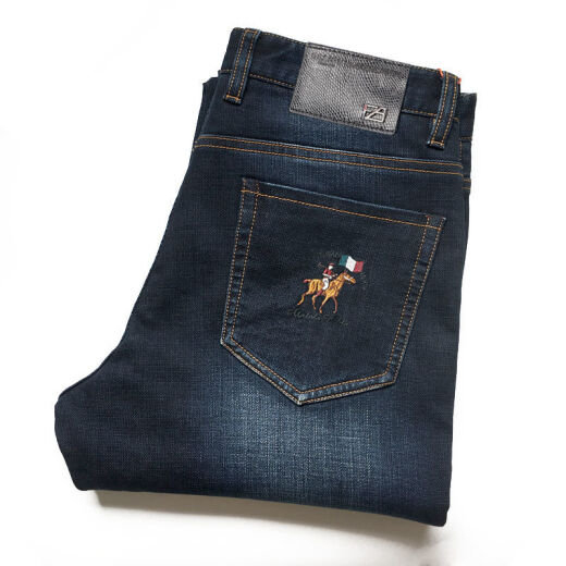 Jeans alemanes Jeans Men's 2022 Spring and Summer Nuevas letras bordadas Paul Business Casual Pants Men's Men's High-Ghin Hombres Pantalones heterosexuales 826 Light Blue Spring y Autumn Thin Style 30