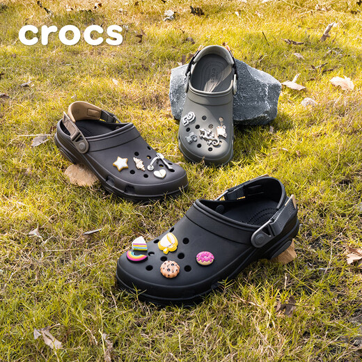 Crocs Crocs Classic Trillin Cave Schuhe Männer und Frauen Pantoffeln tragen resistente Freizeitschuhe 206340 Black-001 43 (270 mm)