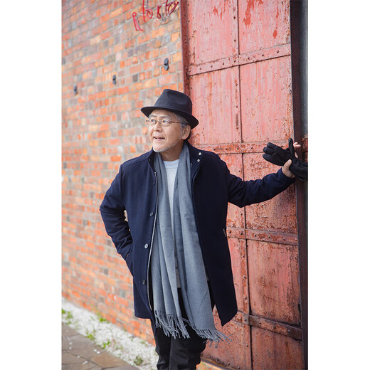 Ruizhi Spring and Autumn New Middle-aged and Elderly Woolen Coat Men's Mid-Length Woolen Jacket Thickened Warm Trench Coat Middle-aged Men's Clothing Sapphire Blue L 175