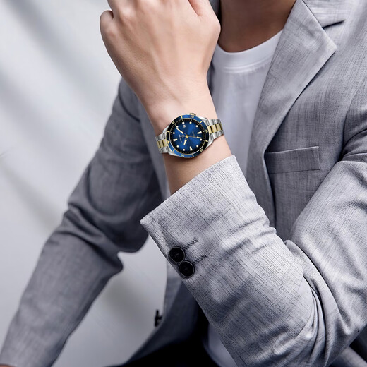 PosCer Watch Men's Steel Celt Automatic mécanical Watch natation National Watch National Watproping Watch Series Gift 6198 CEINTROLE ACTE