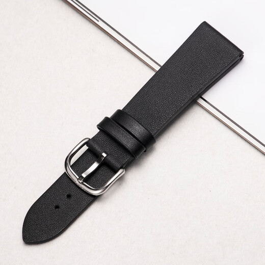 Angepasst an Armani Hollow Herren-Leder-Uhren-Gurt AR60026 60025 11143 Schwarzes Cowhide 22 mm schwarz-Silver Pin Schnalle 22mm