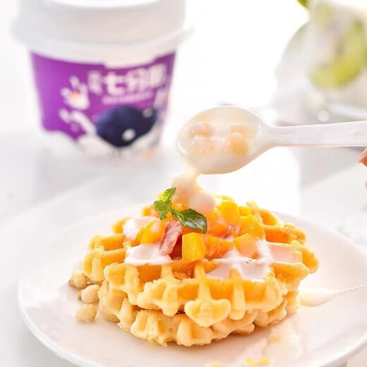 Youshi Yuanqi 70% Full Yogurt, Ageless Berry, Lychee, White Peach, Rose Pomegranate Oatmeal Bobo Flavor 6 cups Pack of Lychee Oatmeal Flavor 6 cups