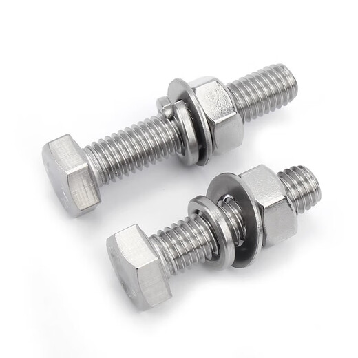Jinchao A4-80 Jinchao 316L stainless steel external hexagonal screws and nuts set complete combination bolts and nuts M6-M20 M20*100 (1 set)