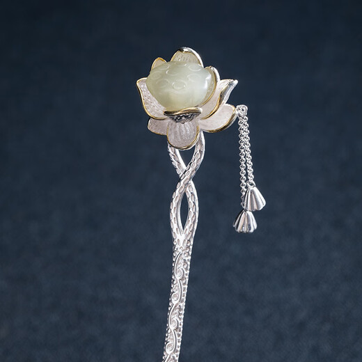 Camalon lotus hairpin, ancient style Hanfu cheongsam, hairpin, hairpin, hairpin, hairpin for girlfriend’s birthday, lotus hairpin-branded gift box (without engraving)