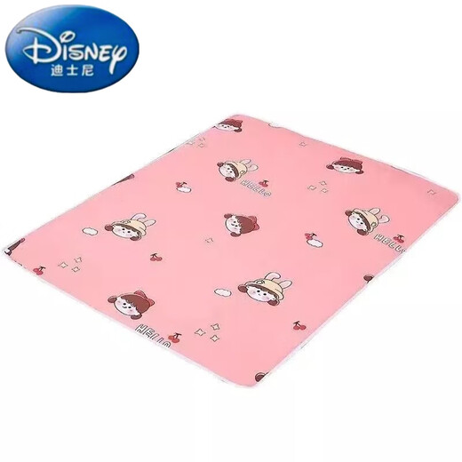 
Disney baby urine septum large bed washable breathable aunt pad large children leakproof diaper pad washable mattress Pink cat machine washable 80*120cm1