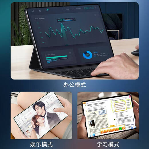 2025 New 16+1TB Tablet PC 5G Full Netcom HD Screen Smartphone WiFi Game Office Online Class Dark Night Purple Free Leather Case + Bluetooth Keyboard Top Edition 1TB Best Selling 40% People Choose