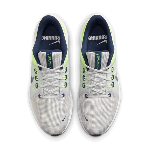 Nike (NIKE) men's shoes autumn new sports shoes QUEST 4 flying wire mesh breathable cushioning running shoes DA1105-101 DA1105-003 42.5