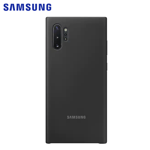Samsung note10 mobile phone case silicone protective case original note10+5G mobile phone case silicone protective case Note10+ [6.8 inches] black