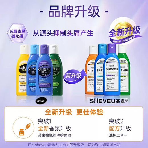 SHEVEU / SAIYI Sélénium Disulfure Contrôle de l'huile Anti-étrangle Shampooing Anti-icht pour hommes et femmes Shampooing Universal Shampooin