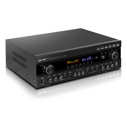 SAST DT-9200 power amplifier for home use high-power fixed-impedance KTV subwoofer karaoke conference performance professional fever-grade HIFI power amplifier 2000W flagship version + microphone