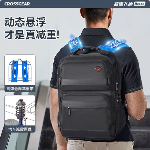 Pérdida de peso cruzado Master de negocios suizos mochila para hombres mochila para hombres Bolsa de viaje de negocios Gran capacidad Bolsa de escuelas para estudiantes Pérdidos de peso E-PESO Master-15.6 pulgadas 2023 Premio alemán Berlin Design Gold Award