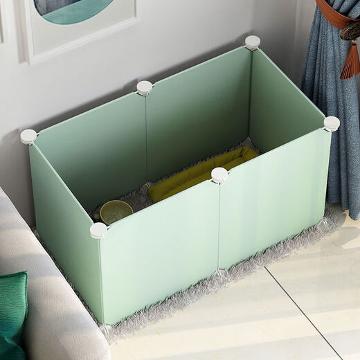 Raft core kitten cage kitten fence dog small dog rabbit indoor home isolation guardrail fence dog fence pet fence standard A type/4 pieces/35*35*35 resin paint