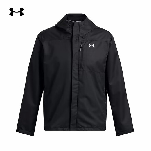 Under Armor Men's Autumn and Winter New Sports Fleece Warm Liner Outdoor Windproof Three-in-One Hooded Jacket 1371585-002 XL