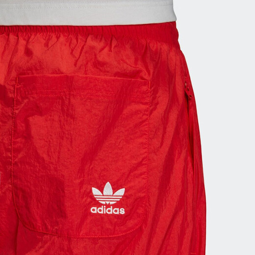 Adidas (adidas) Clover Herren klassisches großes Logo Retro Mode-Signal-Bündel-Bündel-Blocking-Sport und lässige Hose FM9898 Rot/FM9898 m (Referenzhöhe: 179 ~ 185 cm)