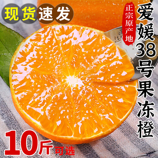 Auténtica Ehime No. 38 Jelly Orange Naranja fresca Fruta de temporada al por mayor Caja completa Caja de regalo de naranja para embarazo de temporada Fruta mediana grande 60-65 mm Fresca y jugosa 9Jin Jin equivale a 0,5 kg (JD Express)