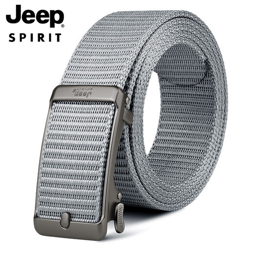 JEEP SPIRITJEEP Jeep belt men's canvas belt automatic buckle toothless simple wear-resistant brand belt military training belt