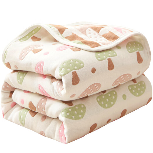 Upgraded new model Dapu towel quilt six-layer gauze towel quilt pure cotton adult blanket quilt summer thin children's baby blanket cotton gauze summer cool quilt feather gray 150cmX200cm six-layer cotton gauze single with gauze square towel