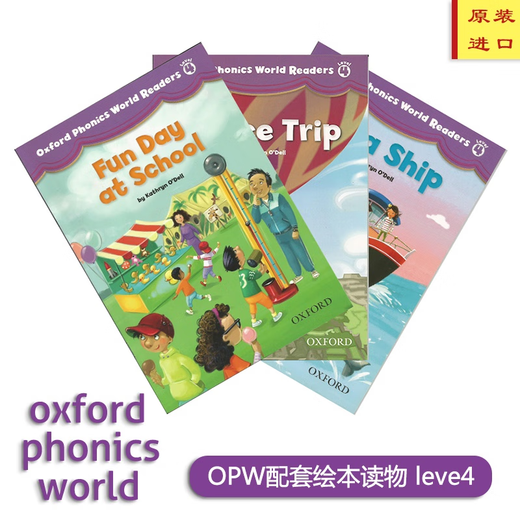 [Books Yingwo] Oxford OPW Manuel d'orthographe naturelle Oxford Phonics World Deuxième édition niveau 12345 Étudiants New Edition Oxford Tree's Liading's Liading Original English Import Level 4 (manuel + livre d'exercice + 3 livres d'images) Deuxième édition OPW