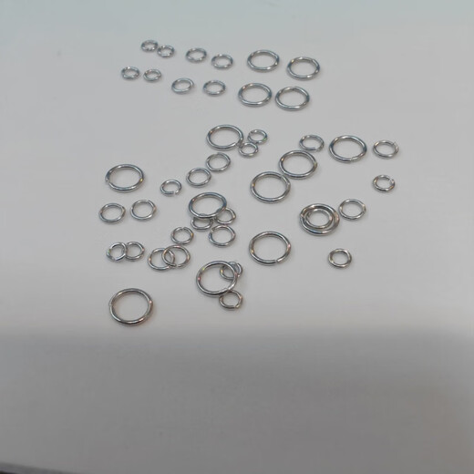 DR-FLVVS platinum buckle head pt950950 bracelet link ring necklace extra thin ring buckle extension handmade PT950 thin link ring small size