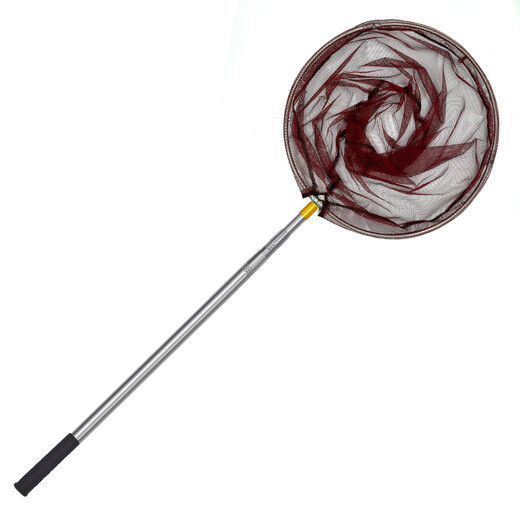 Zhenyou (Grsaed) fishing net 2.9 meters thickened stainless steel retractable net pole fishing net pocket rubberized net head set