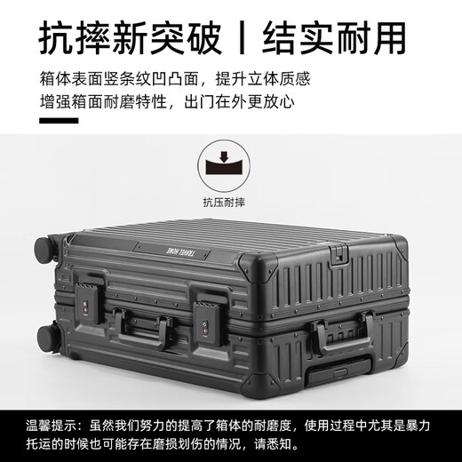 Unimog (uniamog) NUEVA MUCHA DE MUCHA DE MUCHA NUEVA MUCHA MULTIFUNCIONAL Multifuncional Case de embarque resistente y duradera Contraseña de cuero Caja de cuero Songhuagreen-USB Cargo Copa de agua Ganque de carga de 24 pulgadas / Choque de primavera Rueda de freno + soporte de teléfonos móviles