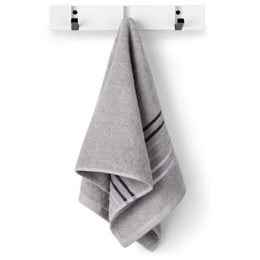 Sanli towel home textile pure cotton satin towel soft absorbent face washcloth single pack 3471cm gray