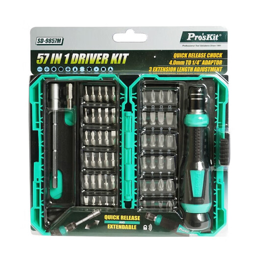 Pro'skit 57-in-1 destornillador set de una forma multifunción multifunción doméstica teléfono móvil reparación de computador