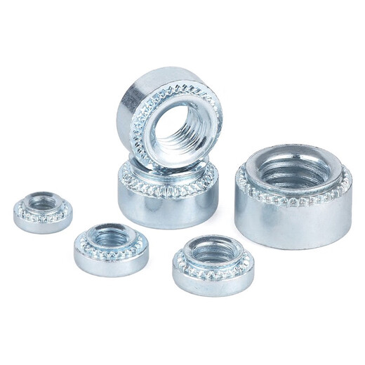 JINGGONG pressure rivet nut galvanized pressure plate nut pressure piece s-m2m3m4m5-0m6-1m8-2m10m12 S-M6-1.8 (100 pieces) Plate thickness 1.9mm