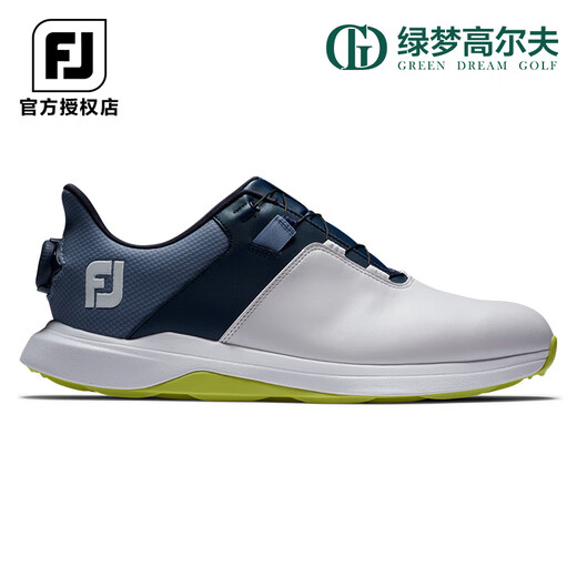 
FootJoy golf shoes for men's new ProLite casual and comfortable shoes FJ water-resistant fashionable golf sneakers White/light gray/grey 56924 41 = US size 7.5