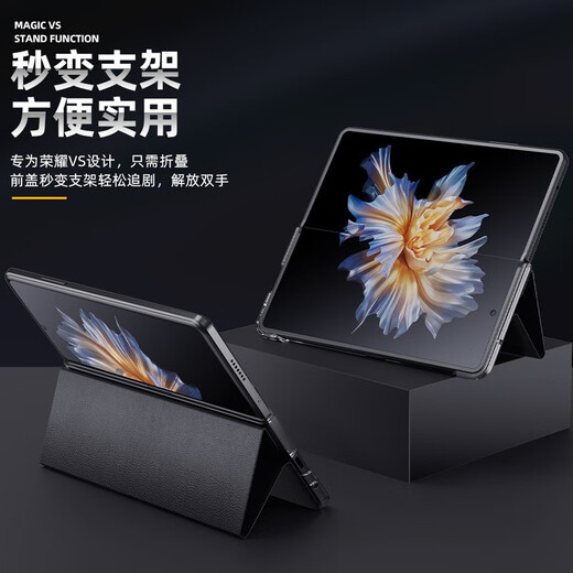 Gullfoss OPPOFindN3手机壳findN2折叠屏壳全包男女防摔翻盖式皮套商务n3保护套 【黑色】翻盖式视窗保护套 OPPO FIND N3