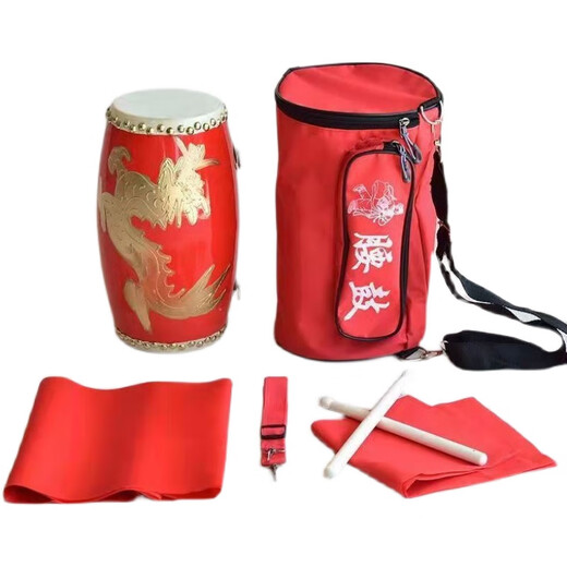 9 12 14 15 cm Lilong Taille Drum Kinder Erwachsener Yangge Big Taille Drum Team Kindergarten kleiner Percussion Instrument Spielzeug 9 cm Golden Dragon Taille Drum (begrenzt auf 1)